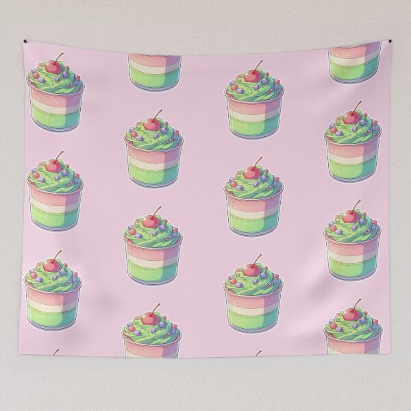 Item preview, Kawaii Matcha Dessert – Cute Japanese Anime Manga Style Sweets designed and sold by Sugar Wisdom .