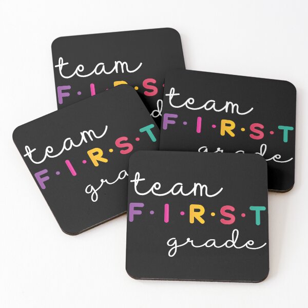Item preview, Colorful Team First Grade Teacher Student Unity Spirit designed and sold by Lilly4Art.