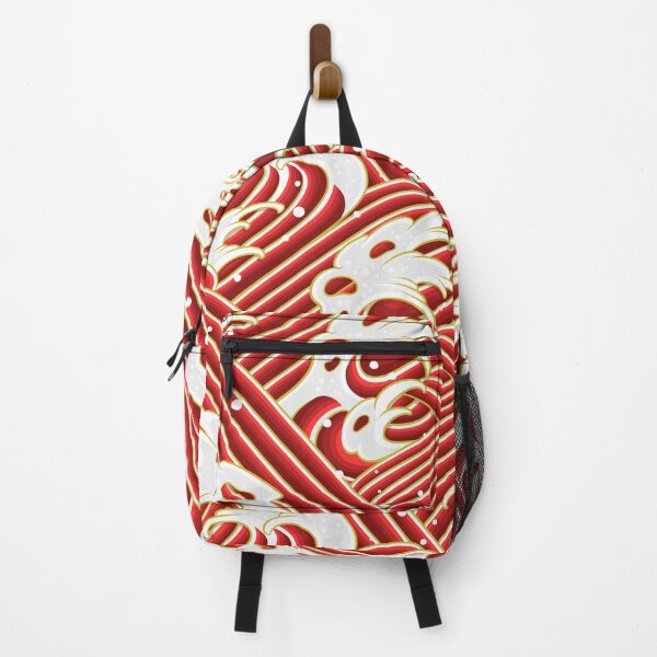 Item preview, Red Japanese Wave Pattern – Hokusai Inspired Ocean Art designed and sold by Snapnfit.