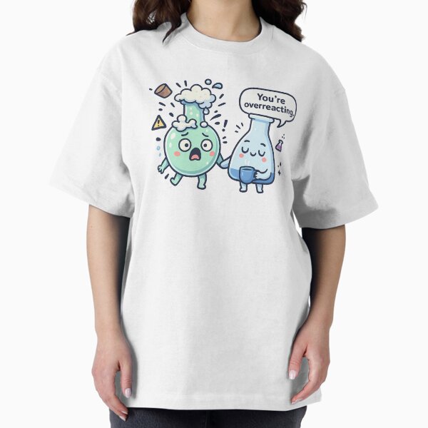 Item preview, Overreacting – Cute Chemistry Beaker Cartoon Science Pun Lab Humor designed and sold by daintyriot.
