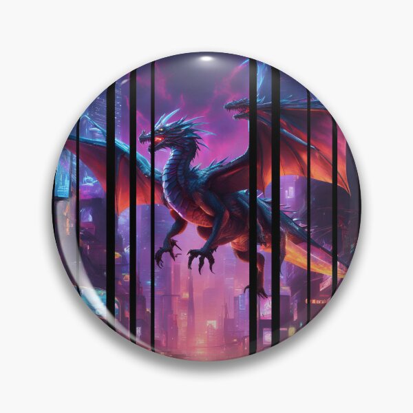 Item preview, Cyber neon City Dragon 2 designed and sold by Neon G.