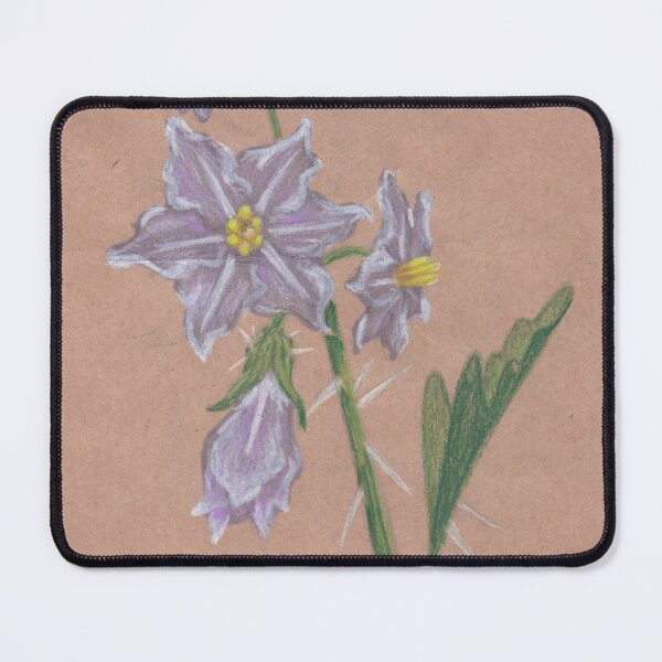 Item preview, Nightshade Flowers Colored Pencil Art Drawing designed and sold by A_Guy_With_Art_Supplies.