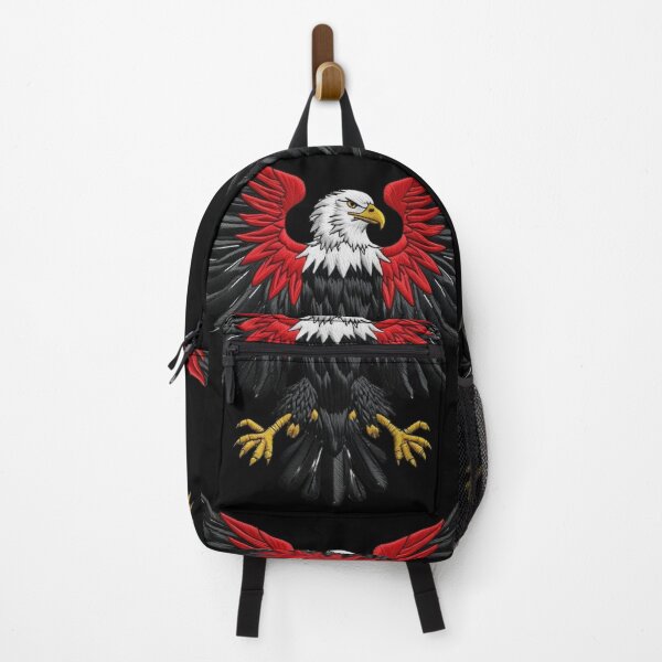 Item preview, Majestic Bald Eagle with Black Red and Gold Wings German Flag Colors Patriotic Strength and Freedom Artwork designed and sold by ArtDesignTp.