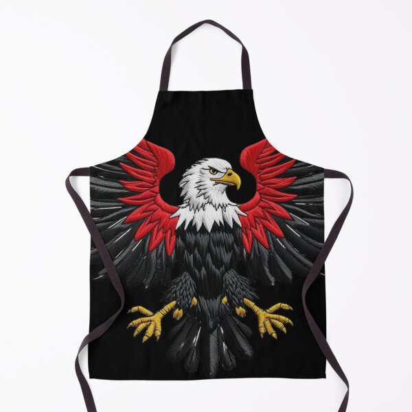Item preview, Majestic Bald Eagle with Black Red and Gold Wings German Flag Colors Patriotic Strength and Freedom Artwork designed and sold by ArtDesignTp.