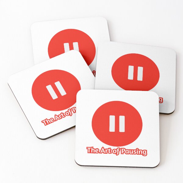 Item preview, The Art of Pausing – Minimalist Pause Symbol Typography designed and sold by Inkworksbyshery.