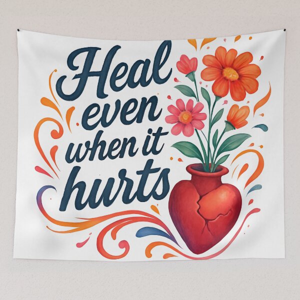 Item preview, Heal even when it hurts Relatable emotion designed and sold by FoxyJags.
