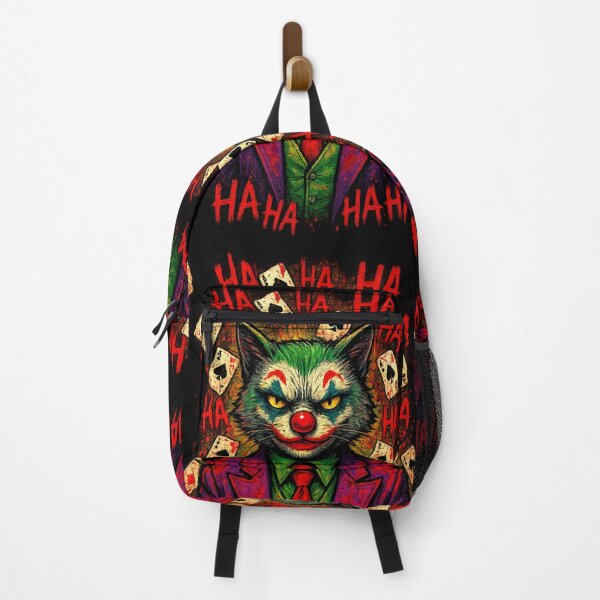 Item preview, Psycho Joker Cat – Comic Villain Halloween Design designed and sold by RetroPawsDesign.