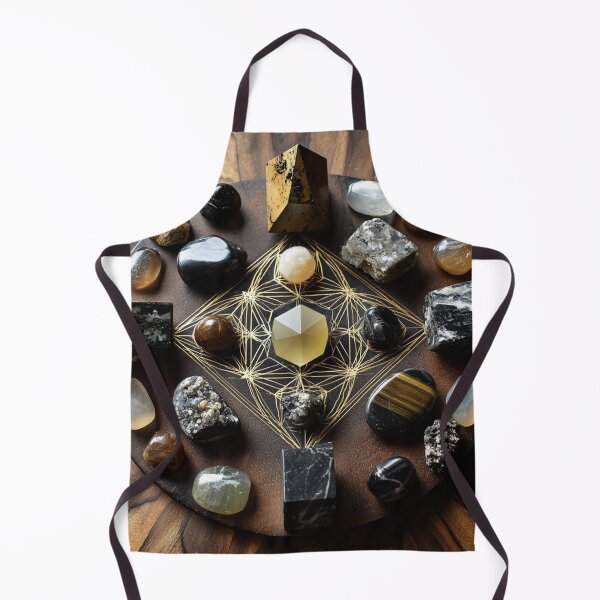 Item preview, earthy gemstone and rock grid in golden proportion designed and sold by EarthenEmbers.
