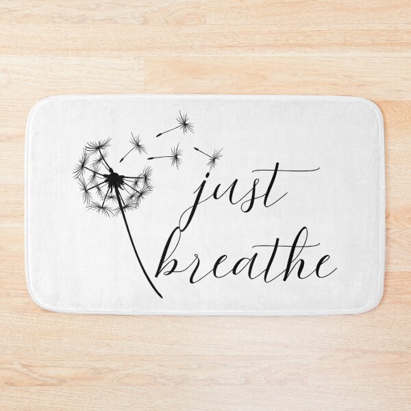 Aperçu de l'œuvre Just Breathe Dandelion Mindfulness Design apaisant créée et vendue par FeminineFlex.