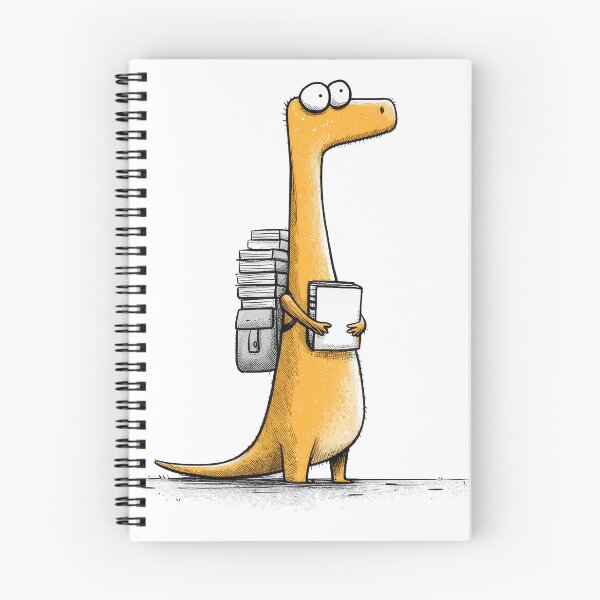 Artikelvorschau, Süßer Dinosaurier-Student – Lustiges College-Geschenk für Buchliebhaber entworfen und verkauft von PhotoRK.