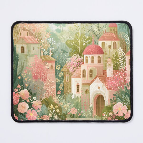 Item preview, Cottagecore Village With Flowers designed and sold by PurpleAdventure.