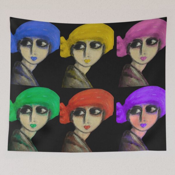 Item preview, Pop Art Girl Portrait T-Shirt  designed and sold by MaPerle.