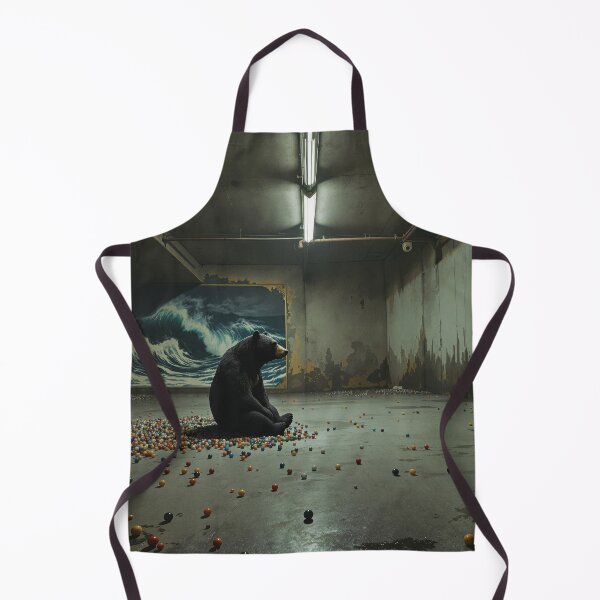 Item preview, Black Bear with Marbles designed and sold by HabitableMoons.