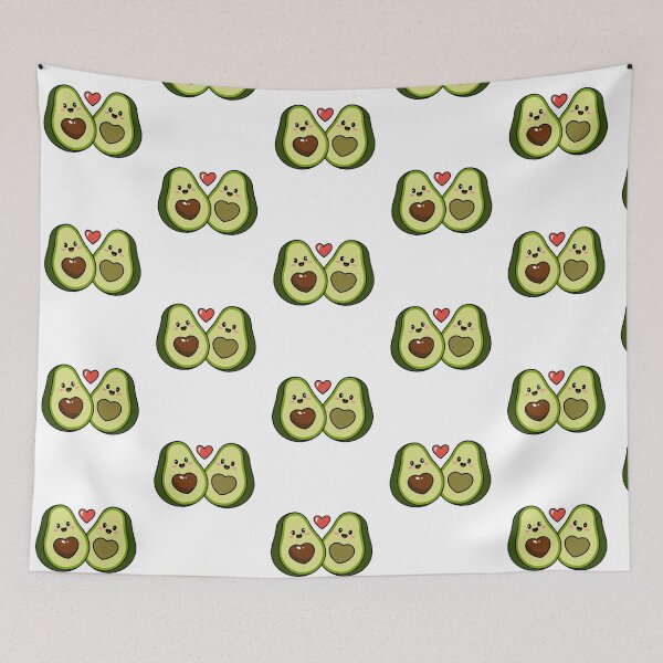 Item preview, Cute avocados with heart love kawaii designed and sold by SOUFIANE1991.