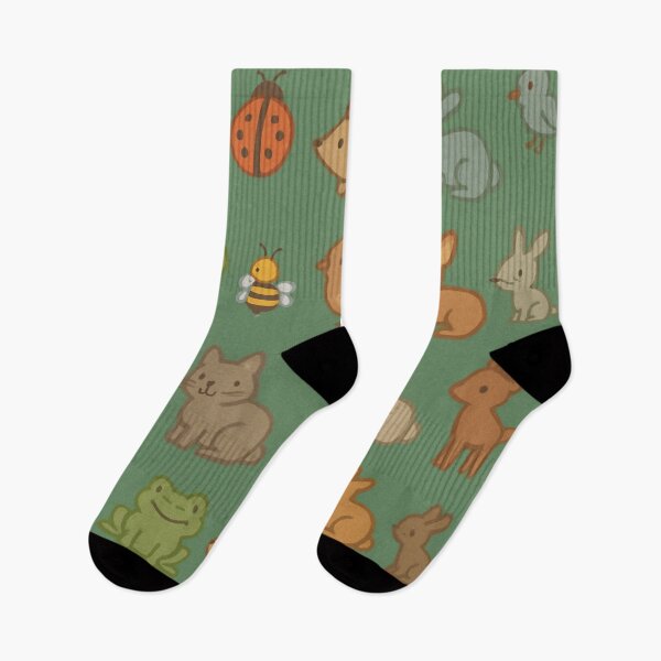 Item preview,  Small  critters Patterns, Green background designed and sold by Itzjustlife.