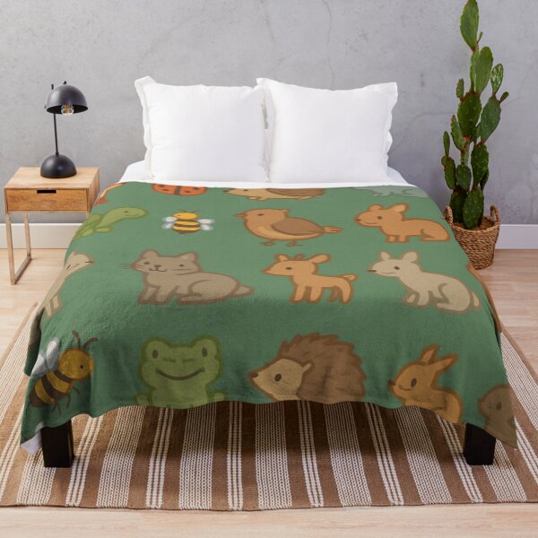Item preview, Small critters Patterns, Green background designed and sold by Itzjustlife.