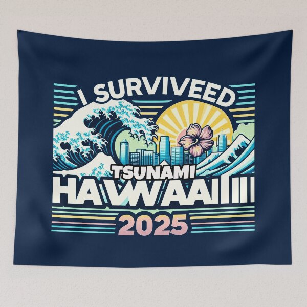 Item preview, post-apocalyptic Hawaii survival vacation, designed and sold by  Mudikeys.