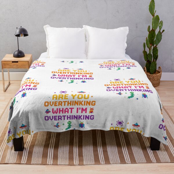 Item preview, Are You Overthinking What I’m Overthinking Retro Gaming Style Pixel Art Design designed and sold by Lunaria Arts.