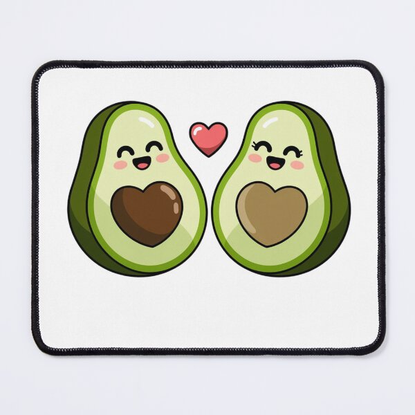 Item preview, Cute avocados with heart love kawaii designed and sold by SOUFIANE1991.