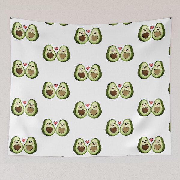 Item preview, Cute avocados with heart love kawaii designed and sold by SOUFIANE1991.