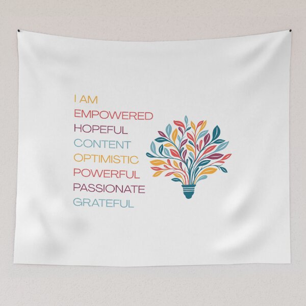 Item preview, I Am Empowered Affirmations Positive Growth Light Bulb Design designed and sold by FeminineFlex.