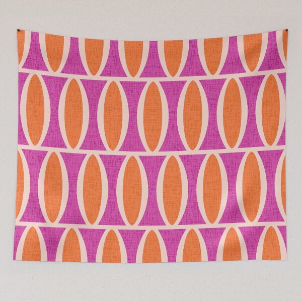 Item preview, Mid Century Modern Geometric Oval Pattern 965 designed and sold by tonymagnerart.