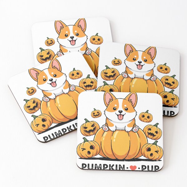 Item preview, Chibi Corgi on Pumpkin Halloween Vector designed and sold by zoughlal.