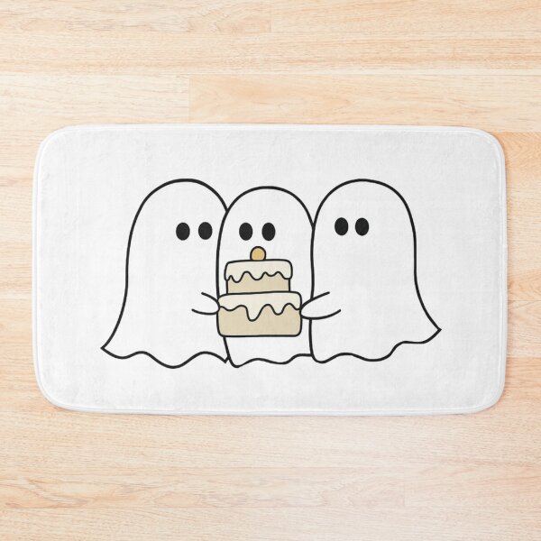 Item preview, Cute Ghost Trio Holding Cake designed and sold by Khamique.