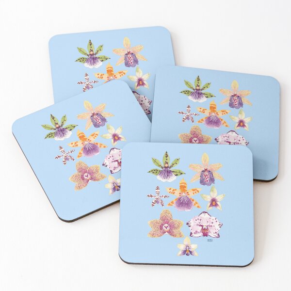Item preview, ORCHIDACEAE 1-light blue designed and sold by BEATRIZ ABAITUA.