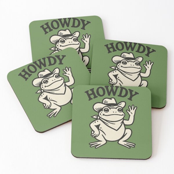 Item preview, Howdy Cowboy Frog designed and sold by FrictionMaxxing.
