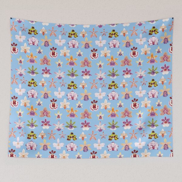 Item preview, ORCHIDACEAE 1-light blue designed and sold by BEATRIZ ABAITUA.