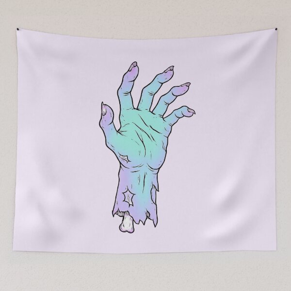 Item preview, Halloween zombie hand pastel goth aesthetic  designed and sold by FatBirdie.