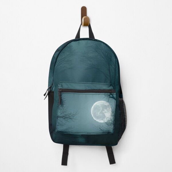 Item preview, Full moon on an abandoned road at night! designed and sold by MattBStickers.