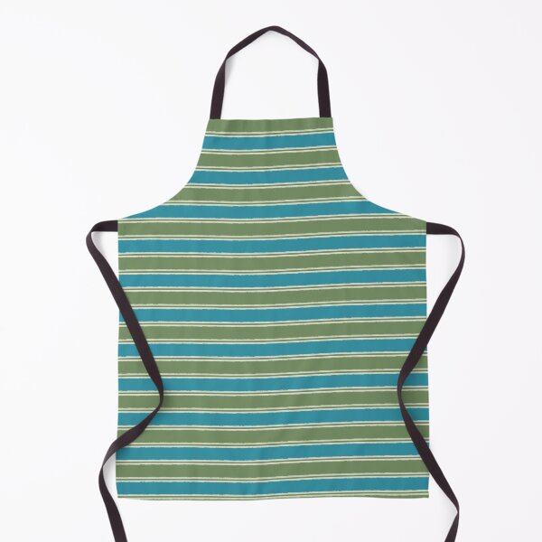 Item preview, Cottage Stripes Eclectic Pattern in Green and Blue designed and sold by kierkegaard.