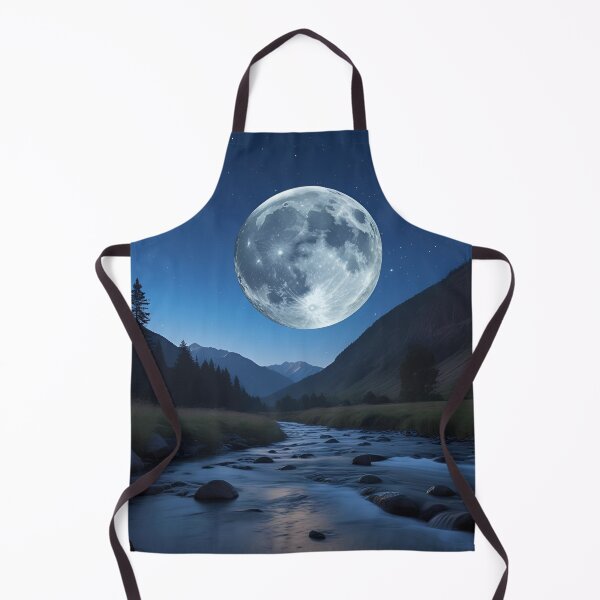 Item preview, Moon, Mountain & Stream designed and sold by RisingWolfStudio.
