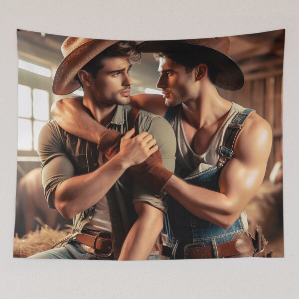 Item preview, Cowboys in Love – Passion in the Barn designed and sold by RAMxLOVE.