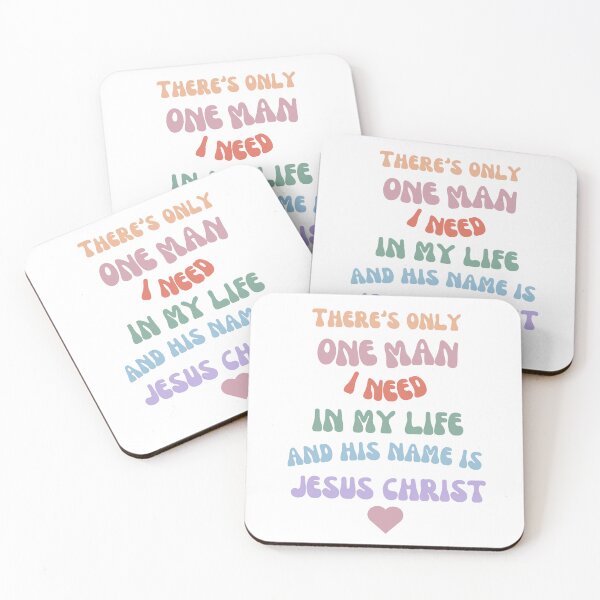 Item preview, Rainbow lettering inspirational Jesus quote designed and sold by CockroachEve.