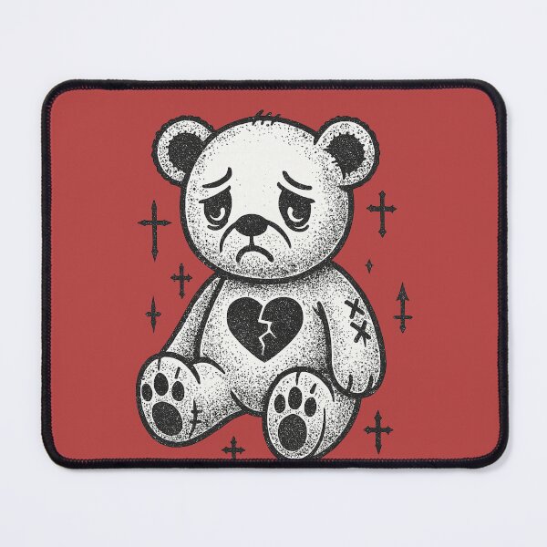 Item preview, Sad Goth Teddy Bear designed and sold by FrictionMaxxing.