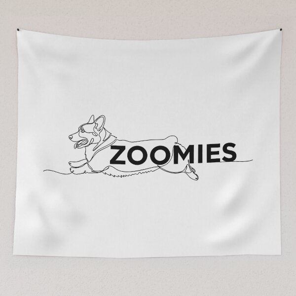 Item preview, Continuous Line Running Corgi Minimalist Vector designed and sold by zoughlal.