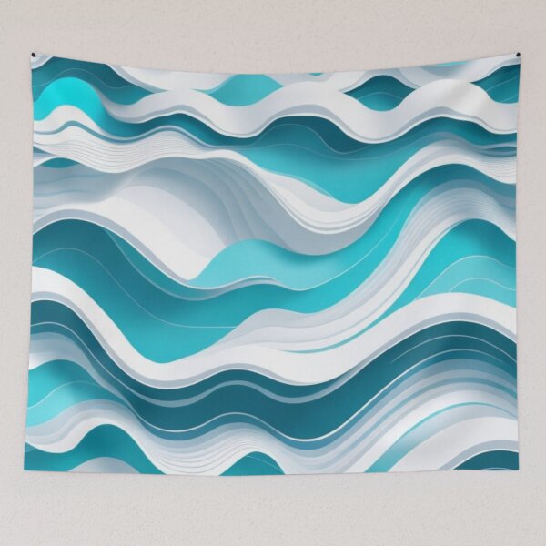 Item preview, 3D wave pattern  designed and sold by QCena.