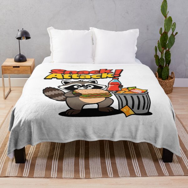 Item preview, Snack Attack – Funny Hungry Raccoon Cartoon T-Shirt for Food Lovers designed and sold by Uglyandcute.