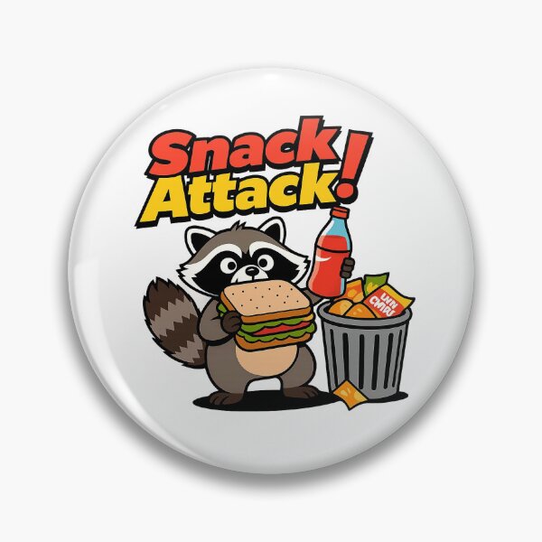Item preview, Snack Attack – Funny Hungry Raccoon Cartoon T-Shirt for Food Lovers designed and sold by Uglyandcute.
