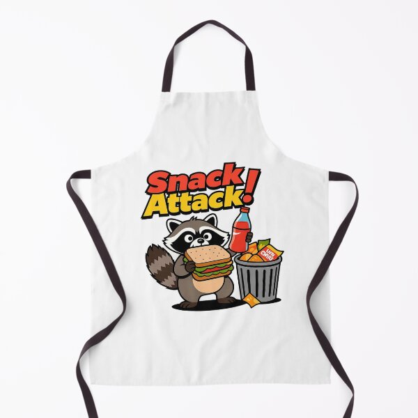 Item preview, Snack Attack – Funny Hungry Raccoon Cartoon T-Shirt for Food Lovers designed and sold by Uglyandcute.