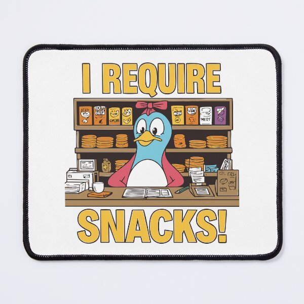 Item preview, Snack Attack Funny Penguin “Snack Emergency Hotline” – I Require Snacks Cartoon T-Shirt designed and sold by Uglyandcute.
