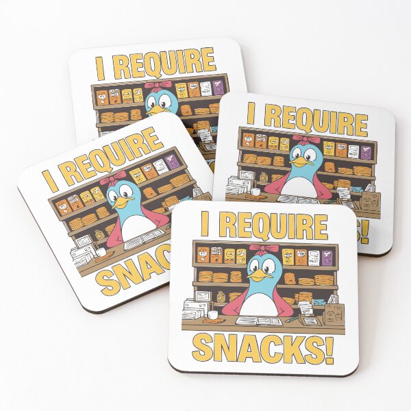 Item preview, Snack Attack Funny Penguin “Snack Emergency Hotline” – I Require Snacks Cartoon T-Shirt designed and sold by Uglyandcute.