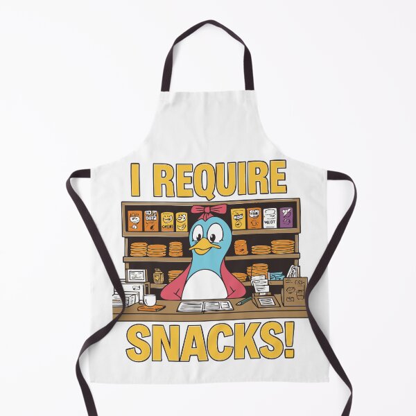 Item preview, Snack Attack Funny Penguin “Snack Emergency Hotline” – I Require Snacks Cartoon T-Shirt designed and sold by Uglyandcute.