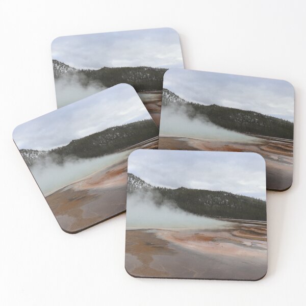 Item preview, Yellowstone’s Fire and Steam Grand Prismatic Springs Vibrant Landscape designed and sold by Bozeman Custom MT.