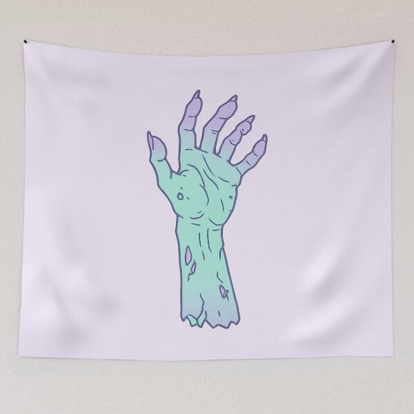 Item preview, Halloween zombie hand pastel goth aesthetic  designed and sold by FatBirdie.