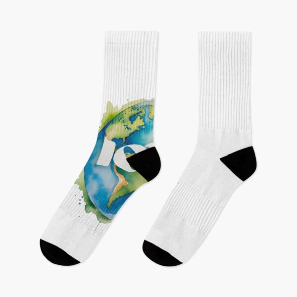 Item preview, Love Our Planet Earth Watercolor Design designed and sold by HBOMB TikTok.