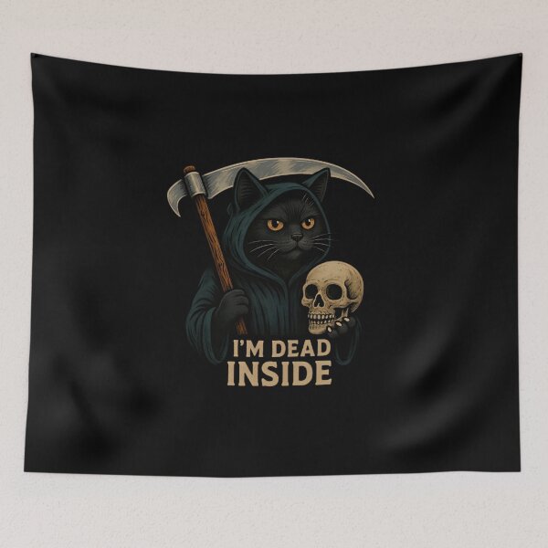 Item preview, Grim Reaper Cat – I’m Dead Inside designed and sold by Amr Siam.